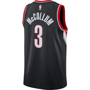C.J. McCollum Portland Trail Blazers Black Swingman Jersey 2018 - 2019