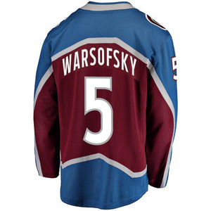 David Warsofsky Colorado Avalanche Player Swingman Jersey