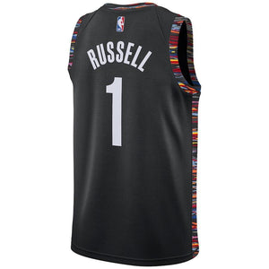 D'Angelo Russell Brooklyn Nets Black Swingman City Edition Jersey 2018 - 2019