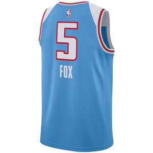De'Aaron Fox Sacramento Kings Blue Swingman City Edition Jersey 2018 - 2019