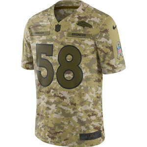 Denver Broncos Von Miller Camo Jersey 2018 - 2019
