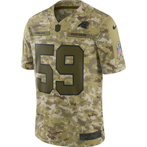 Carolina Panthers Luke Kuechly Camo Jersey 2018 - 2019