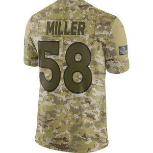 Denver Broncos Von Miller Camo Jersey 2018 - 2019